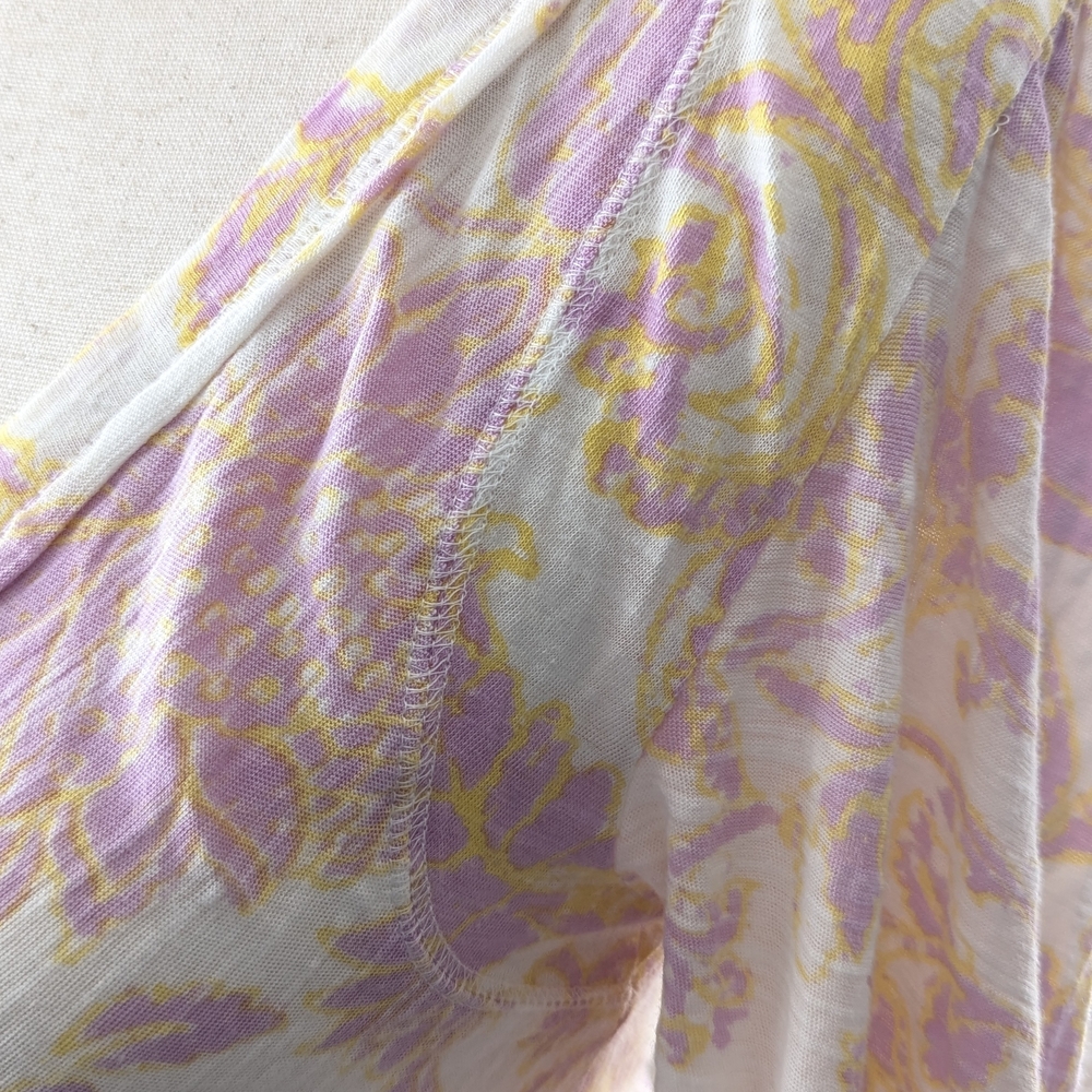 NWT Free People Say The Word Floral Runched Top Boho Western Balloon Sleeve Sm - Picture 11 of 15